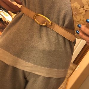 Oscar de la renta vintage logo belt rare size L